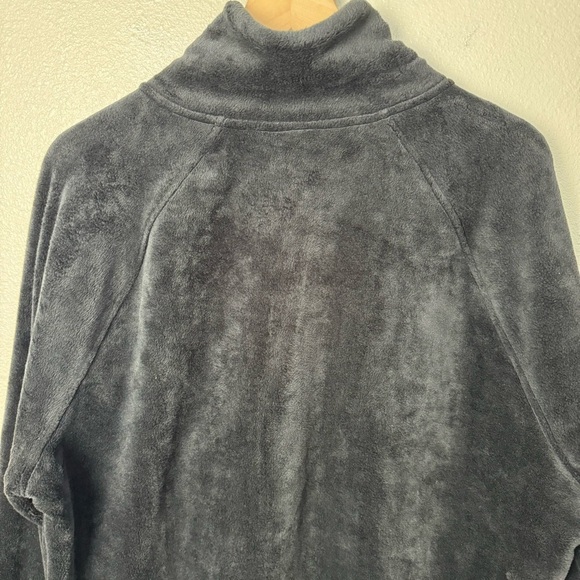 Athleta Black Recover Cozy Snap Front Fleece Pullover - Picture 10 of 12